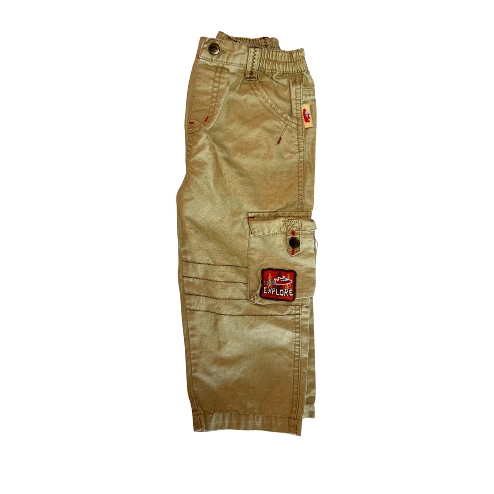 Disney Baby Khaki “Explore” Cargo Pants | Size 3T | Adventure Theme
